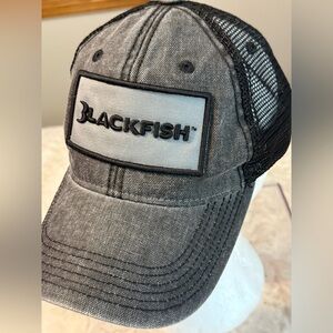 Blackfish Legacy black denim/ bulk net adjustable baseball cap